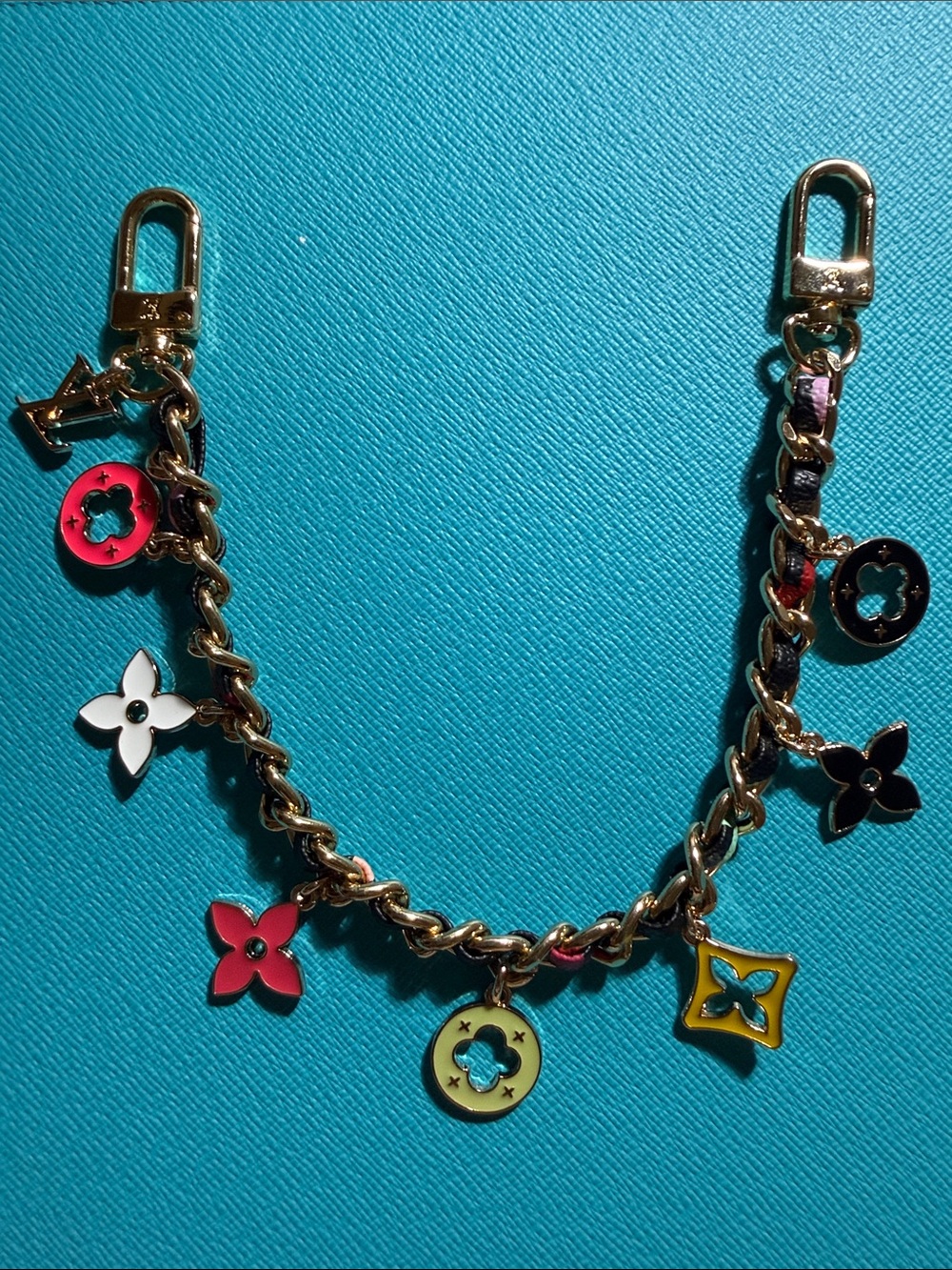 Black Multicolor Bag Charm